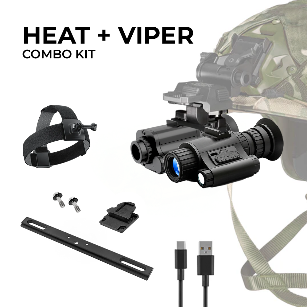 HEAT & VIPER Thermal Night Vision Goggle Bridge Combo