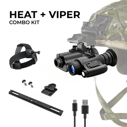 HEAT & VIPER Thermal Night Vision Goggle Bridge Combo